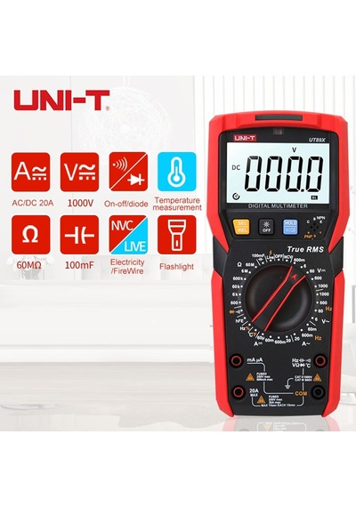 Ayrex Unı-t Ut 89x Dijital Multimetre True Rms Ncv 1000v Ac/dc 20a Ac/dc