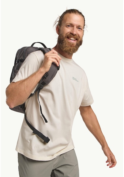 Jack Wolfskin Essential T M Erkek T-shirt-29706 Krem