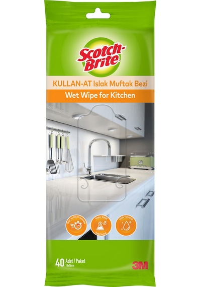 Scotch-Brite Kullan-At Islak Mutfak Bezi 40'lı