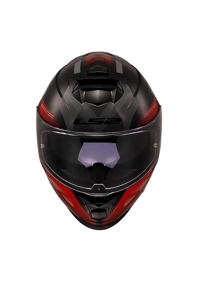 Ls2 Storm 2 Kronos Kapalı Kask Gri - Kırmızı