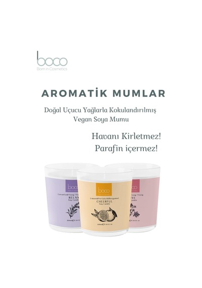 Aromatik Soya Mumu, Relax, Lavanta, Ylang Ylang, Paçuli Yağları İle Kokulandırılmış, Temiz Ve Uzun Yanan Dekoratif Soya Mumu /220 Gr