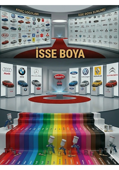 İsse Boya Ford1801 Nımbus Grı 100 Ml Rötüş Boya Ve Rötüş Vernik 100 Ml