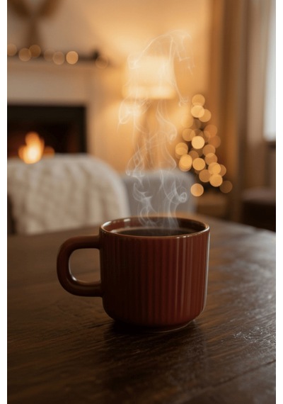 El Yapımı 260 Ml Bordo Parlak Seramik Mug Çay Kahve Kupası Mıt1303 Bordo