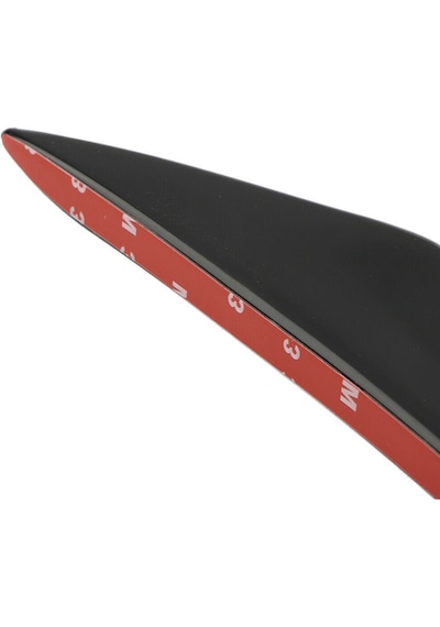 Her Araca Uyumlu Ithal Piano Black 4'lü Kanatlı Tampon Bıçağı Seti