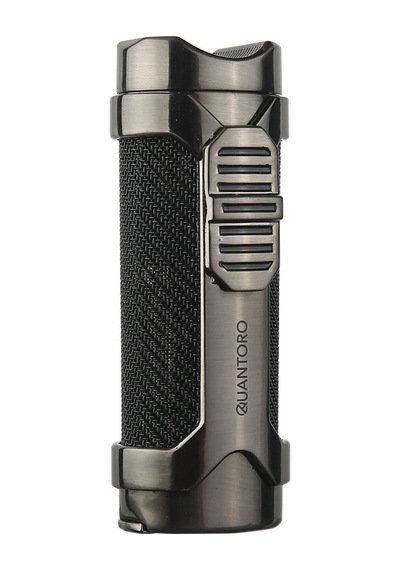 Quantoro 3 Torch Pürmüz Delicili Siyah-gunmetal Metal Puro Çakmağı - Trz1152