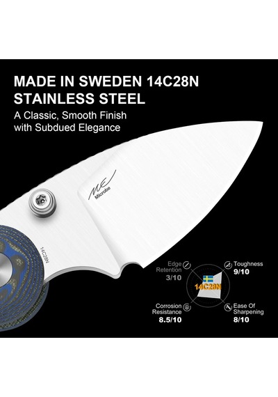 Kizer Microbe Kizer Button Liner Lock Micarta With Vortex Pattern 14c28n Kizerv 2742a6 Kamp Çakısı Kum