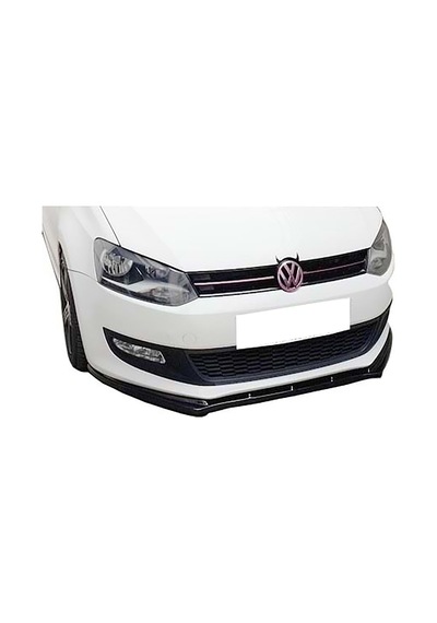 Vw Polo Mk5 Basic Ön Lip Piona Black 2009 - 2017 Ön Tampon Eki
