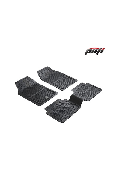 Pufi Premium Oto Paspas 100% Kauçuk Klasik Şaft Üstü Paspas Hb Siyah