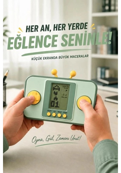 Delux Serisi Torima Gc-010 Yeşil El Atarisi Tetris Gameboy Nostalji Hediye Hobi