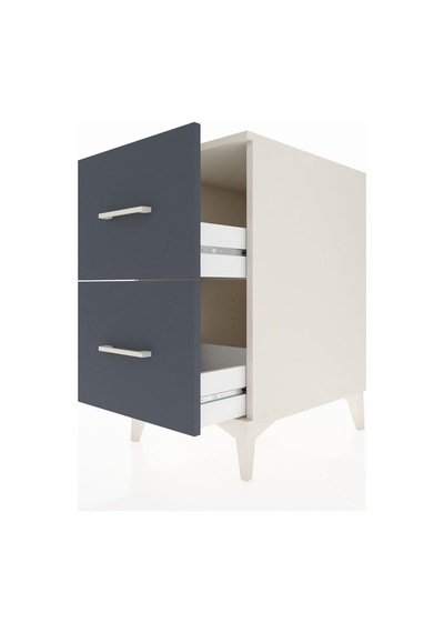 Kronos Komodin 2 Çekmeceli 44x59x80 Aytaşı-antrasit Aytaşı