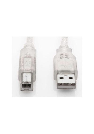 S-Link Sl-U2015 Usb2.0 1.5M  Şeffaf Yazıcı Kablosu