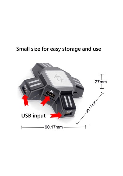 Klavye Adaptörü Taşınabilir Klavye Dönüştürücü Adaptör Switch/x-box/ps5/ps-4/ps3 Kx Gamepad Kontrol Cihazı Adaptörü İçin Yedek