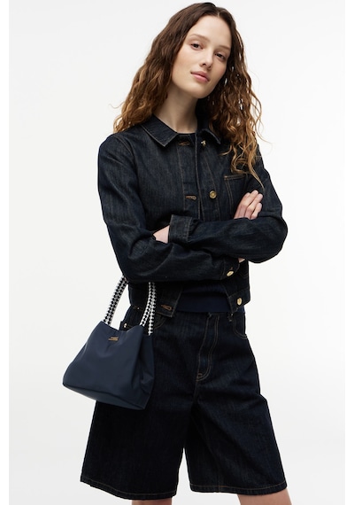 Tommy Hilfiger Th Marına Bucket Nylon Kadın Mavi Çanta - Aw0aw18831