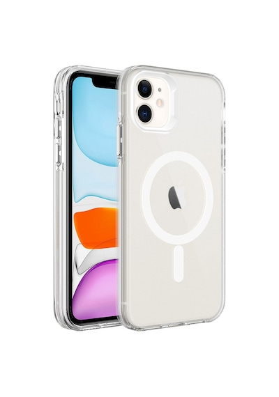 Apple Uyumlu iPhone 12 Uyumlu Zore Magsafe Şarj Özellikli Buzlu Transparan C-pro Sert Kılıf-renksiz Renksiz -