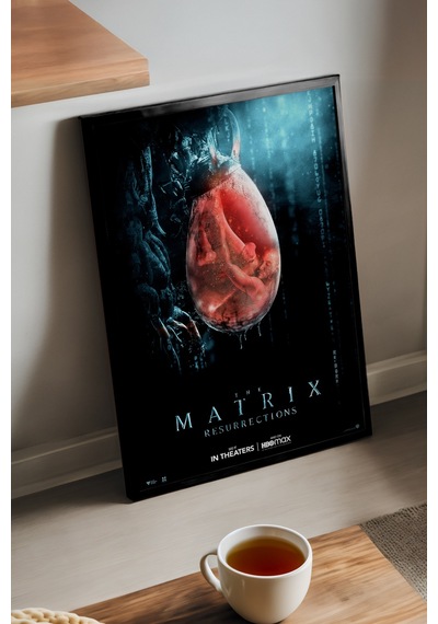 Matrix Siyah Ahşap Çerçeveli Poster, Film Duvar Tablosu