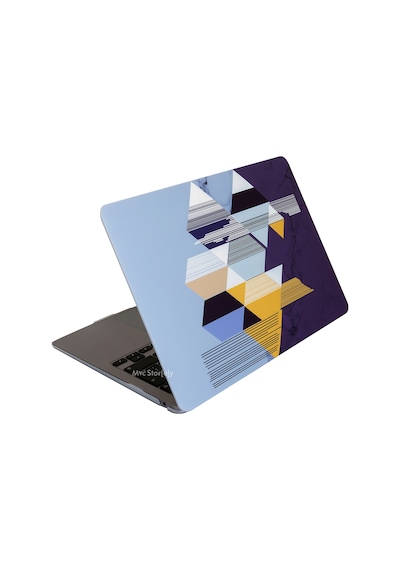 Apple Uyumlu MacBook Pro Kılıf 13 İnç M1-m2, Tangram01nl Type-c'li Model A2338 A2289 A2251 A1706-08 A1989 A2159 İle Siyah