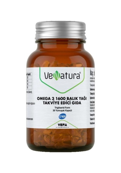 Venatura Omega 3 1600 Balık Yağı 30 Yumuşak Kapsül