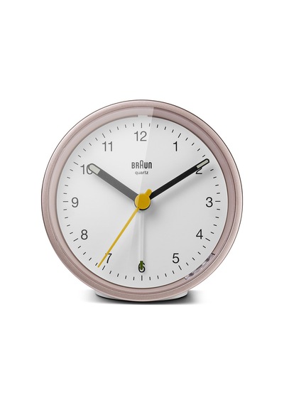 Braun Bc12pw Pembe-beyaz Klasik Analog Alarmlı Masa Saati Brn.bc12pw