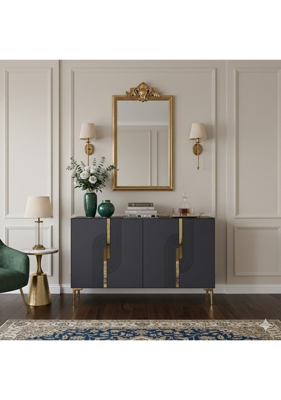 Ka1208ag Meyra120 Konsol, Kahve Köşesi Ve Tv Sehpası Antrasit-gold 120cm Antrasit-gold Ka1208ag Meyra120 Konsol, Kahve Köşesi Ve Tv Sehpası Antrasit-gold 120cm Antrasit-gold
