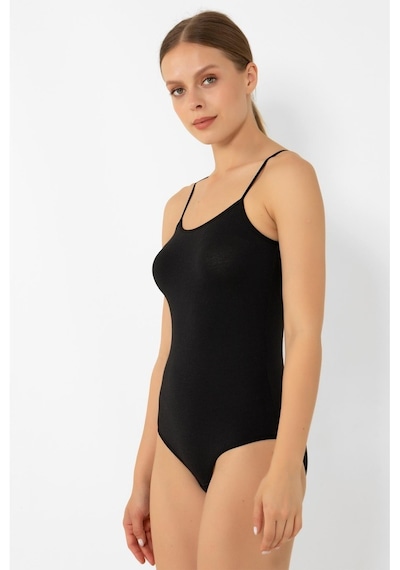 Miorre Modal Ince Askılı Çıtçıtlı Body