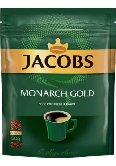 Jacobs Monarch Gold %100 Çözünebilir Kahve 50 G Granül
