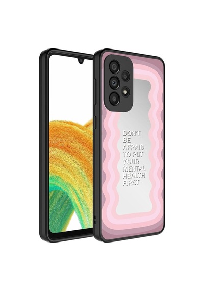 Galaxy A33 5g Kılıf Aynalı Desenli Kamera Korumalı Parlak Zore Mirror Kapak Ayna