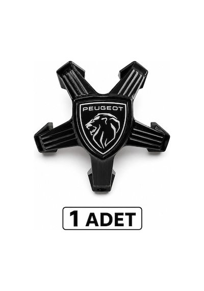Peugeot Jant Göbeği Ahtapot 5 Bijon Sıyah 4 Adet 308 408 508 3008 5008 1adet