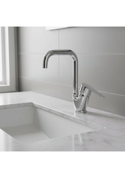 Penta Opus L Krom Yüksek Lavabo Bataryası P318 Krom