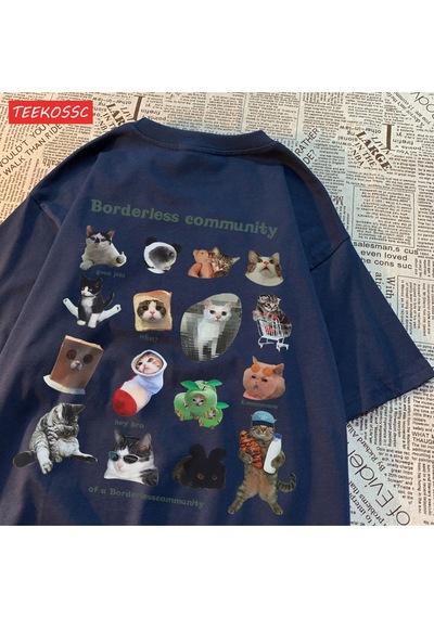 Noıssey Urban Pop Graphic Kadın Tişört Koleksiyonukod 5103 Lacivert