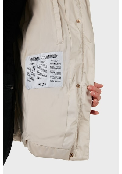 Guess Marina Kapüşonlu Kadın Mont-w6bl38w4087 Krem