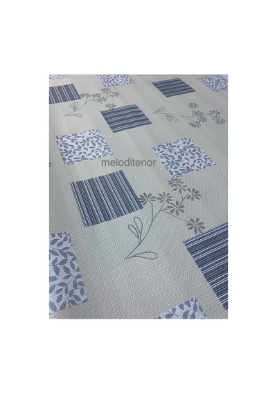 Kaydırmaz Taban Kenarlı İşleme Dantel Güpürlü Pvc Dikdörtgen Muşamba Masa Örtüsü 122x155 Cm Gri