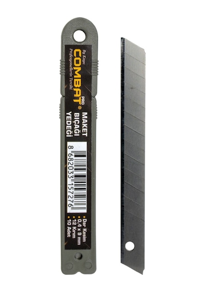 Combat Maket Bıçağı Yedeği Dar 9 Mm 10'Lu Paket