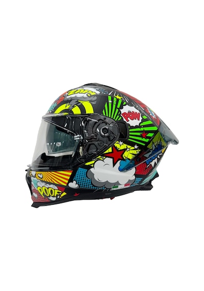 Sway Sw 865 Boom Black Callorful Güneş Gözlüklü Kask