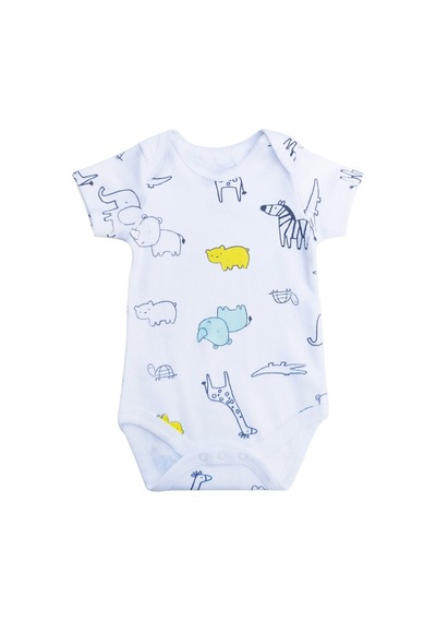 Owlishop Owli Bebek Body Kısa Kol Zoo Zoo Mint Yeşili