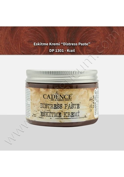 Cadence Distress Paste Eskitme Kremi 150 Ml. Kızıl