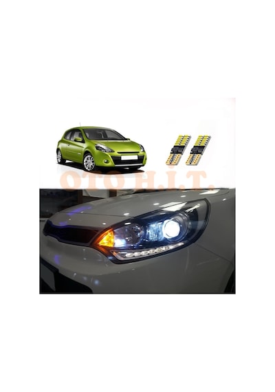 Renault Clio 3 Uyumlu Park Ampulü Beyaz Led Aydınlatma Ampulü Canbus'li