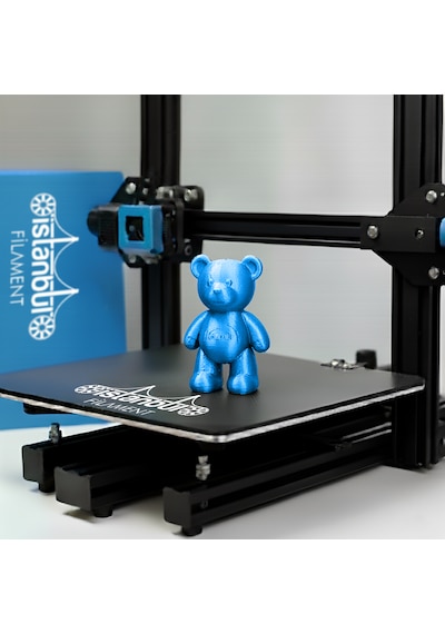 3d Baskı Pla Silk+ Mavi Parlak Filament 1 Kg Ø 1,75mm 0,05 Mm 1.75mm