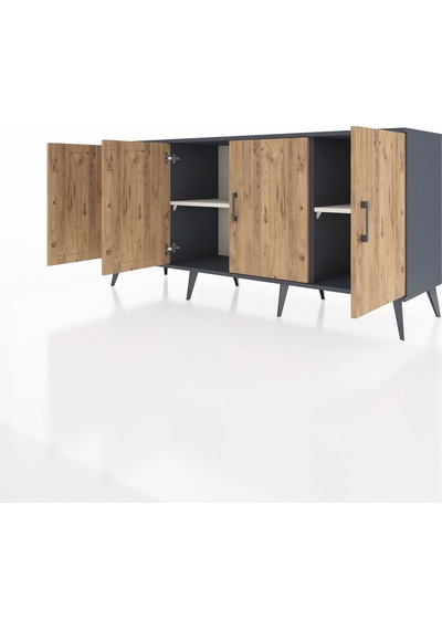 Hyperion Konsol 3 Raflı 4 Kapaklı 176x44x83 Antrasit-çam/aytaşı Çam/aytaşı Hyperion Konsol 3 Raflı 4 Kapaklı 176x44x83 Antrasit-çam/aytaşı Çam/aytaşı