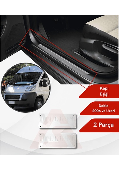 Fiat Ducato 2006 Sonrası Kapı Eşiği Krom 2 Parça P.çelik