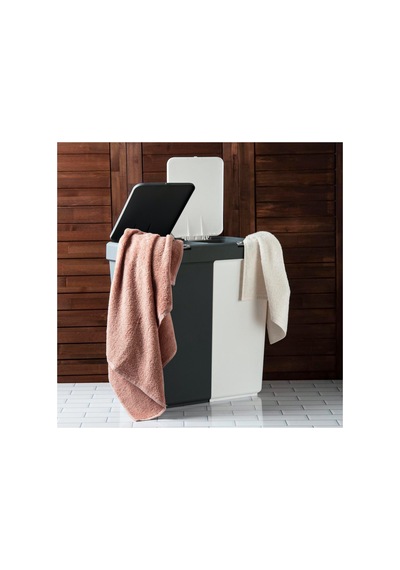 Duo Laundry Çamaşır Sepeti - Antrasit / Beyaz - 80 Lt Antrasit / Beyaz Antrasit / Beyaz
