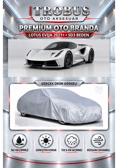 Lotus Evija 2021 Ve Sonrası Uyumlu Premium Araba Brandası Oto Branda Sd3 Beden