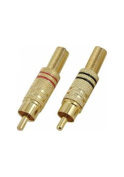 Rca Erkek Tos Jak Fiş Metal 10 Adet