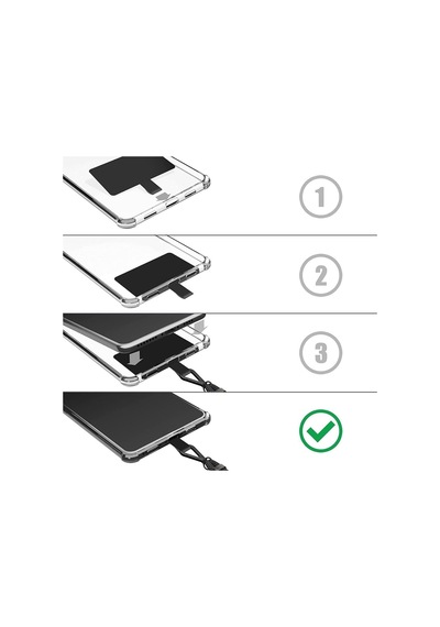 Huawei P40 Pro Kılıf Desenli Silikon Boyun Askılı Donut Flamingo 1415