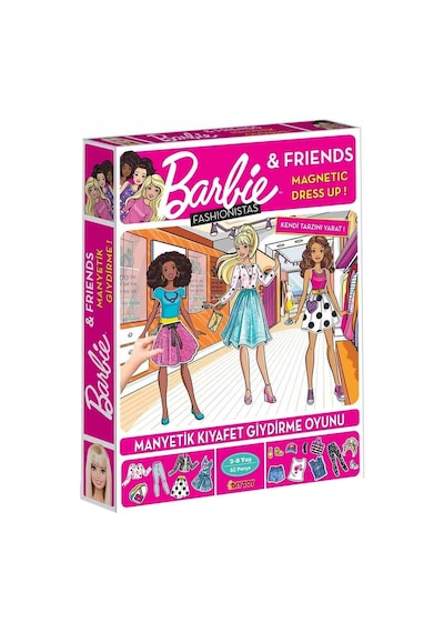 Diytoy Barbie Dress Up Fashionistas Manyetik Kıyafet Giydirme Oyunu