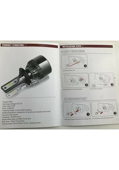 Niken Led Xenon Ampul Evo H1 H3 H4 H7 H11 H15 H27 9005 9006 506849083