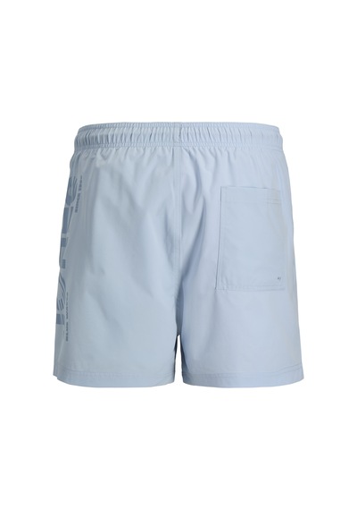 Jack & Jones Erkek Logo Detayli Normal Kalip - Maui - 12291391 Celestial Blue
