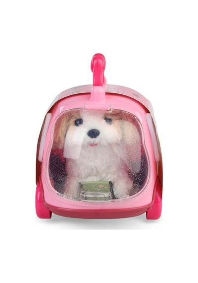 Vardem Tasıma Cantalı Seslı Hareketlı Kopek - Pembe