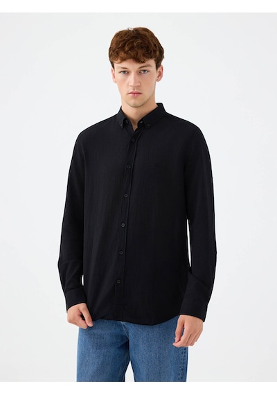 Loft Regular Fit Siyah Erkek Gömlek Lf2039536 Siyah