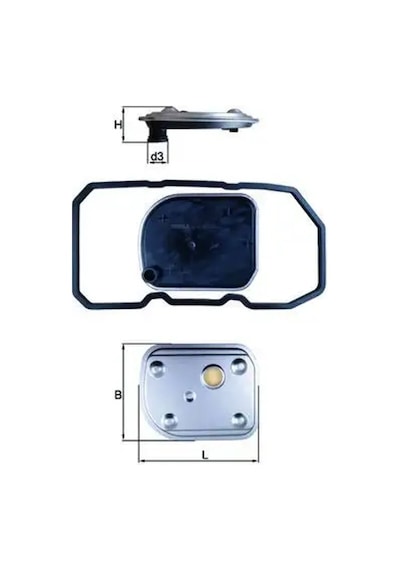 Mercedes A150 W169 Sanziman Filtresi 2005-2011 Mahle Hx158d
