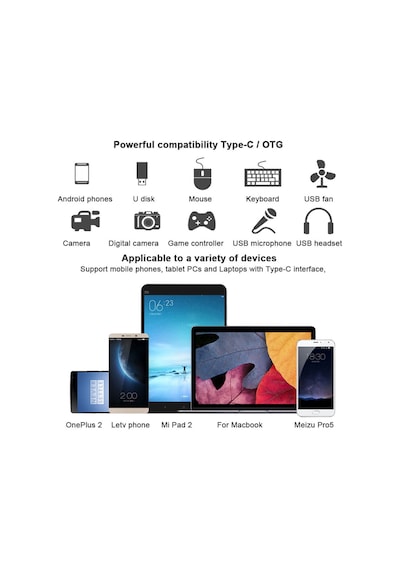 Usb 3.1 Type-C Otg Çevirici Usb C Otg Dönüştürücü Adaptör